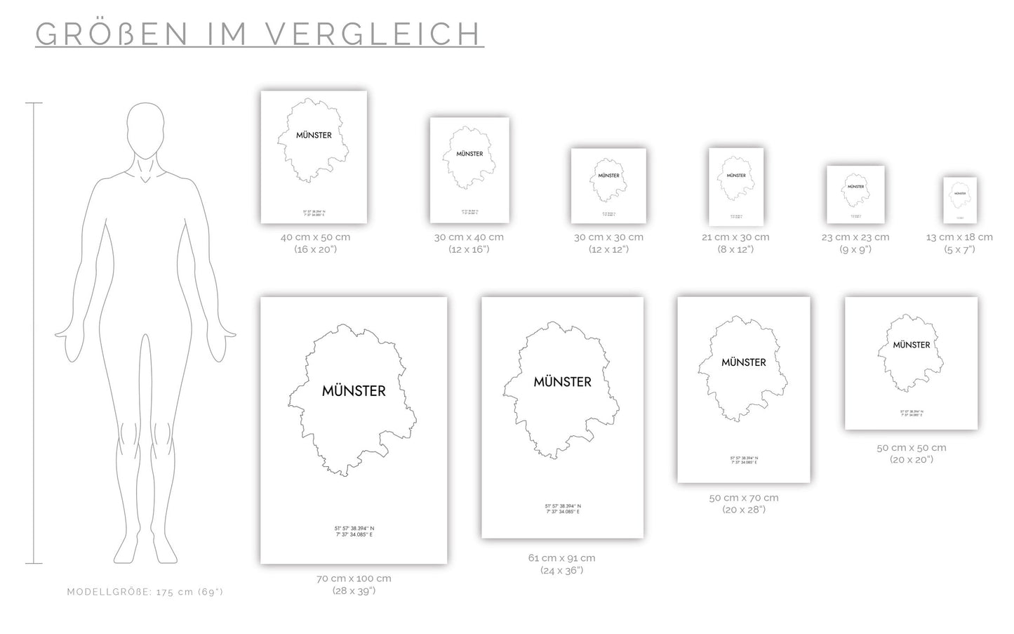 Poster Münster Koordinaten #8