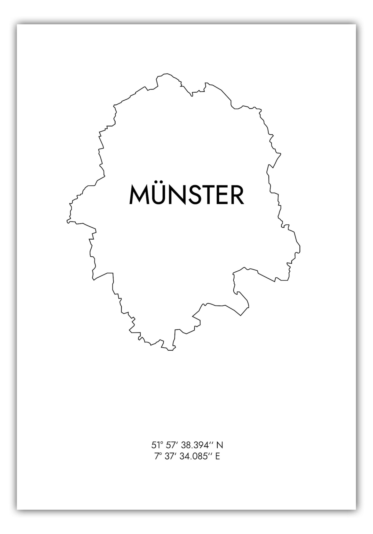 Poster Münster Koordinaten #8