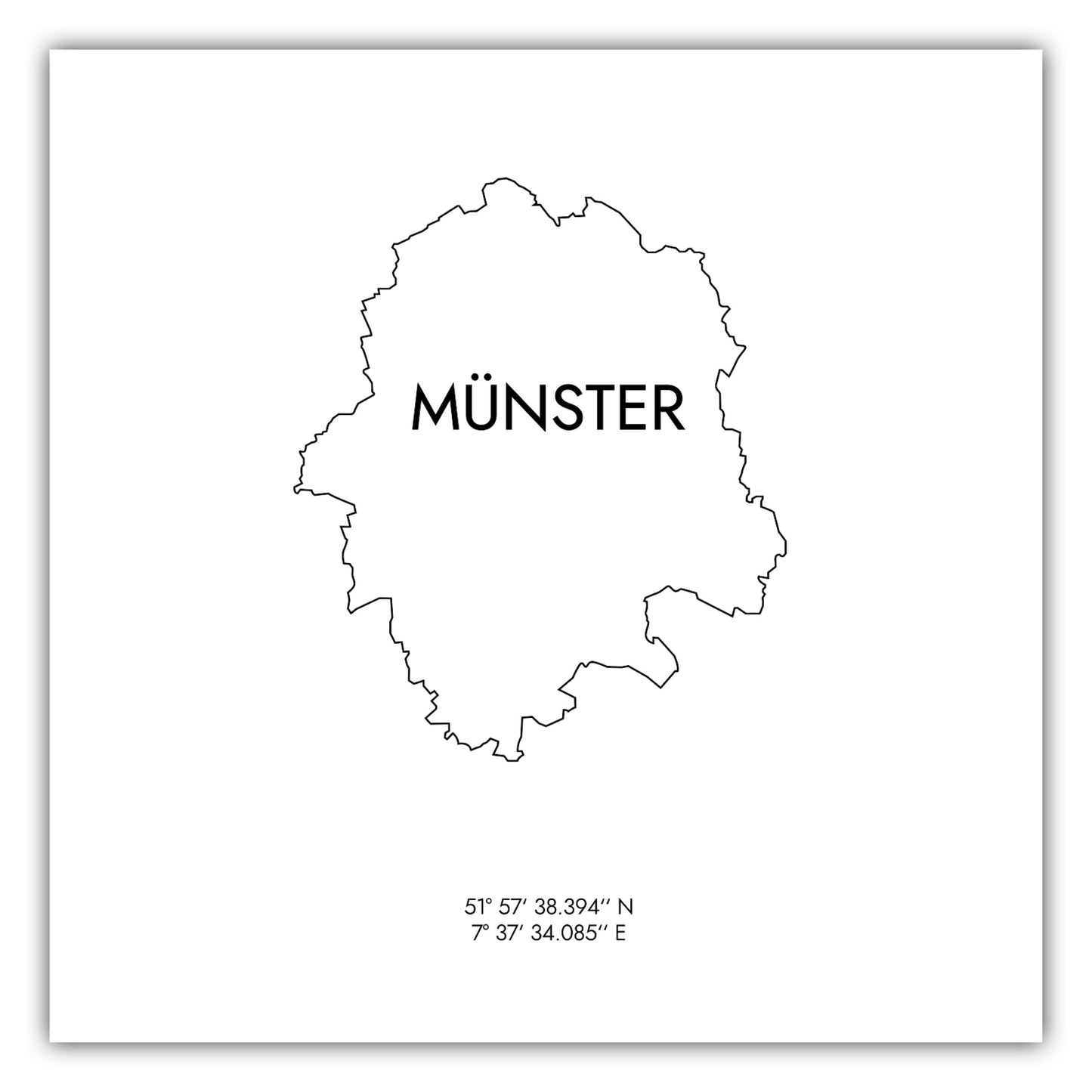 Poster Münster Koordinaten #8