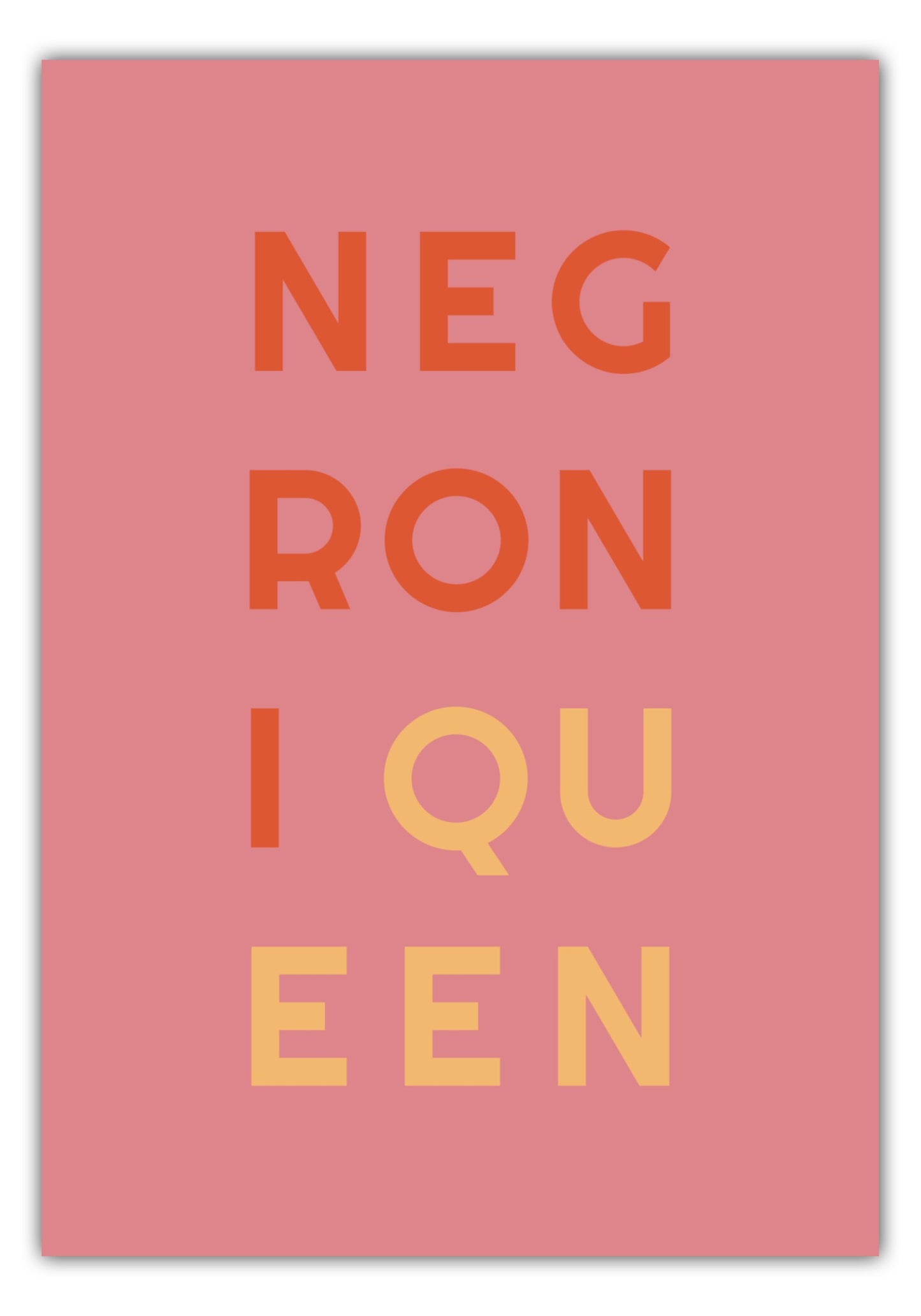 Poster Negroni Queen - La Dolce Vita Collection