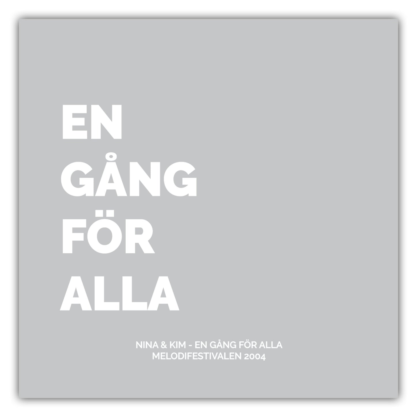 Poster Nina & Kim - En Gång För Alla