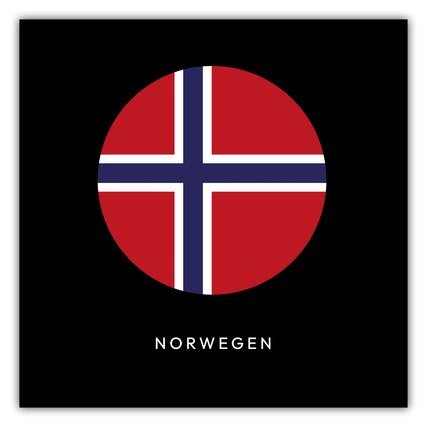 Poster Norwegen Kreis