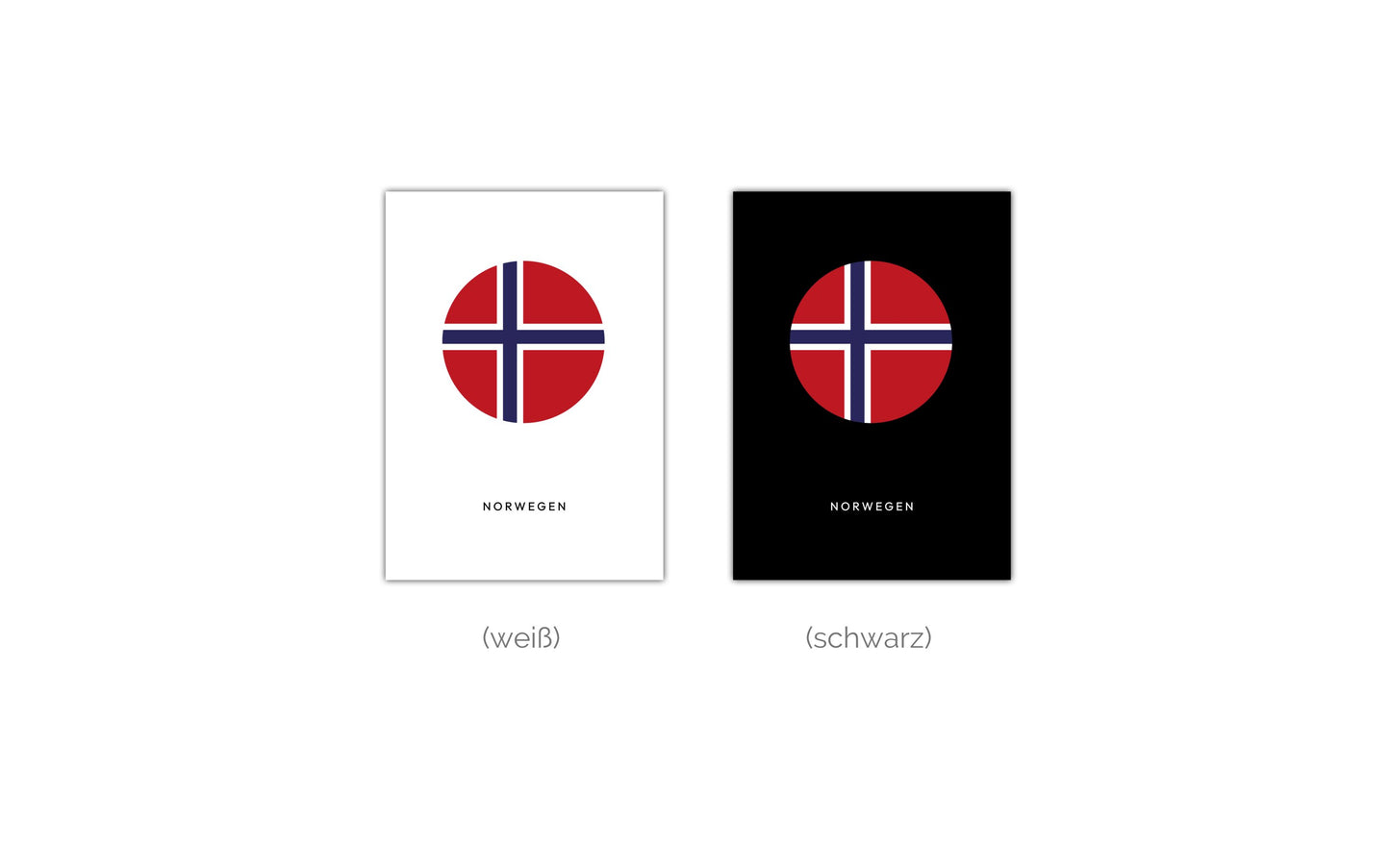 Poster Norwegen Kreis