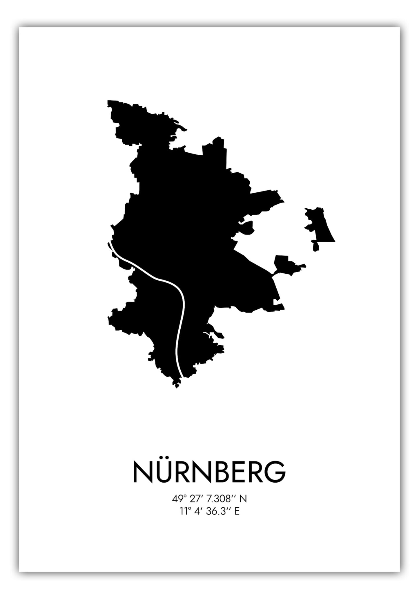 Poster Nürnberg Koordinaten #3