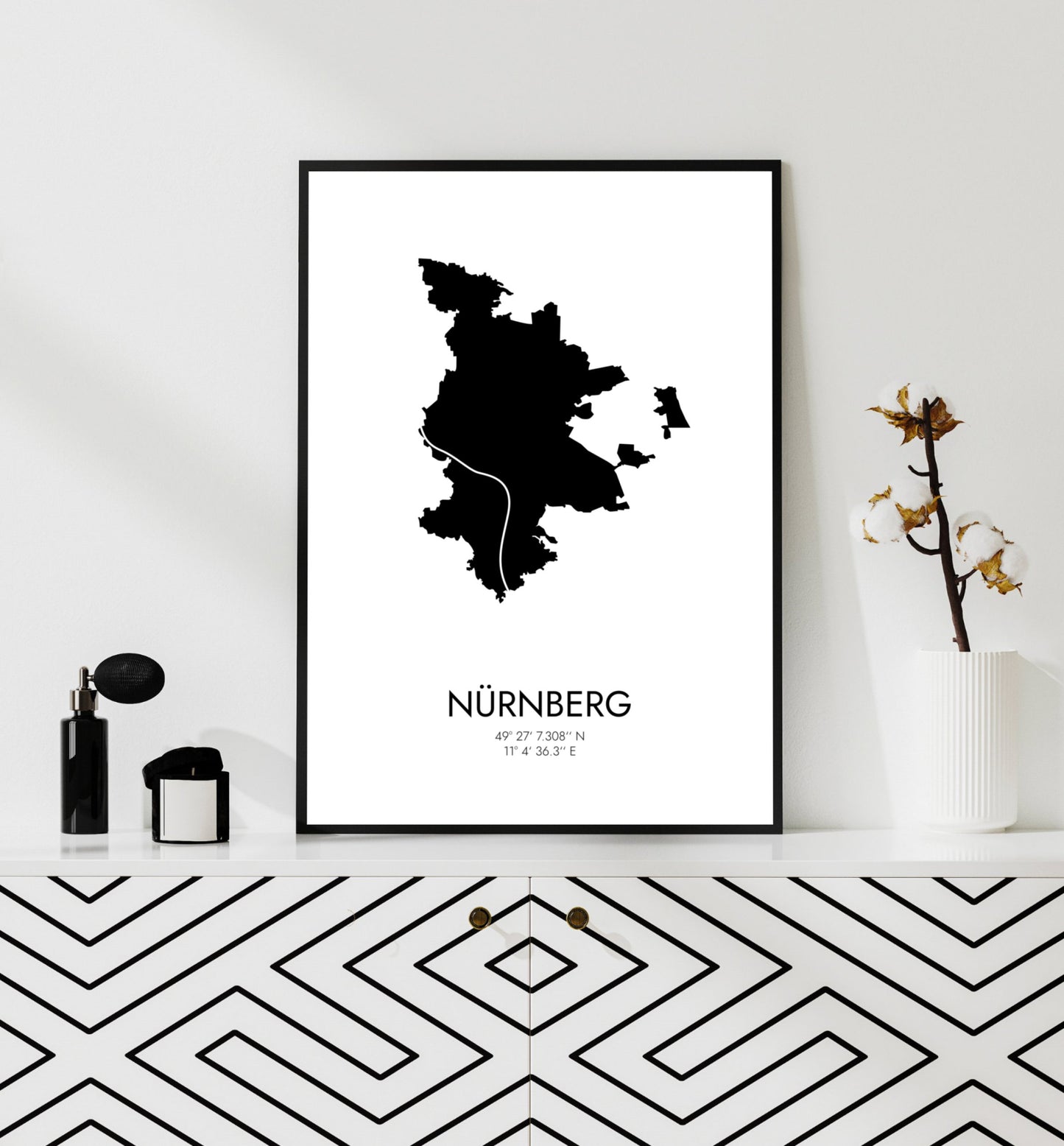 Poster Nürnberg Koordinaten #3