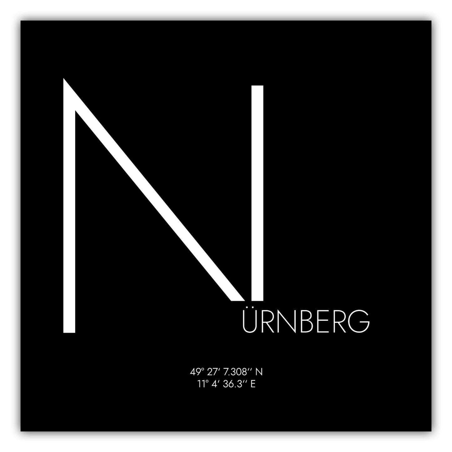 Poster Nürnberg Koordinaten #4