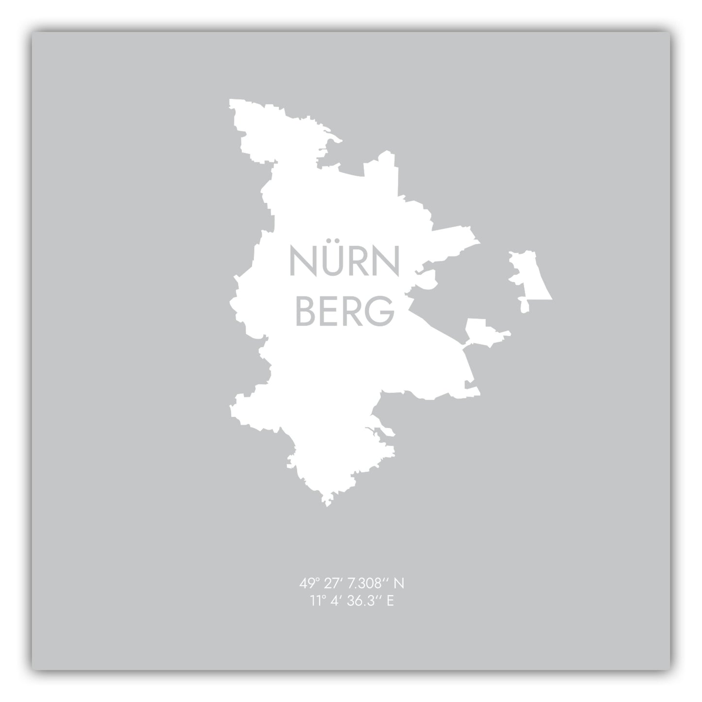Poster Nürnberg Koordinaten #6