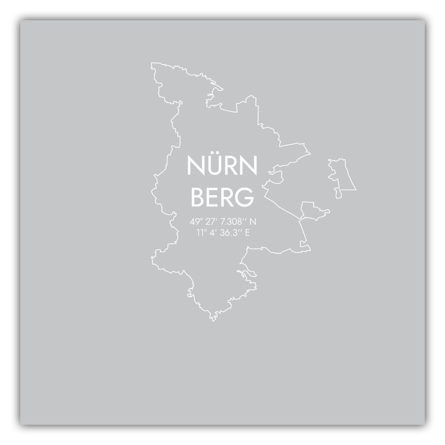 Poster Nürnberg Koordinaten #7