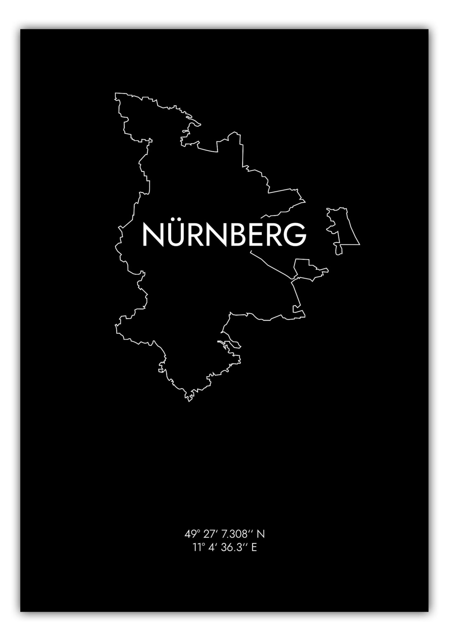 Poster Nürnberg Koordinaten #8