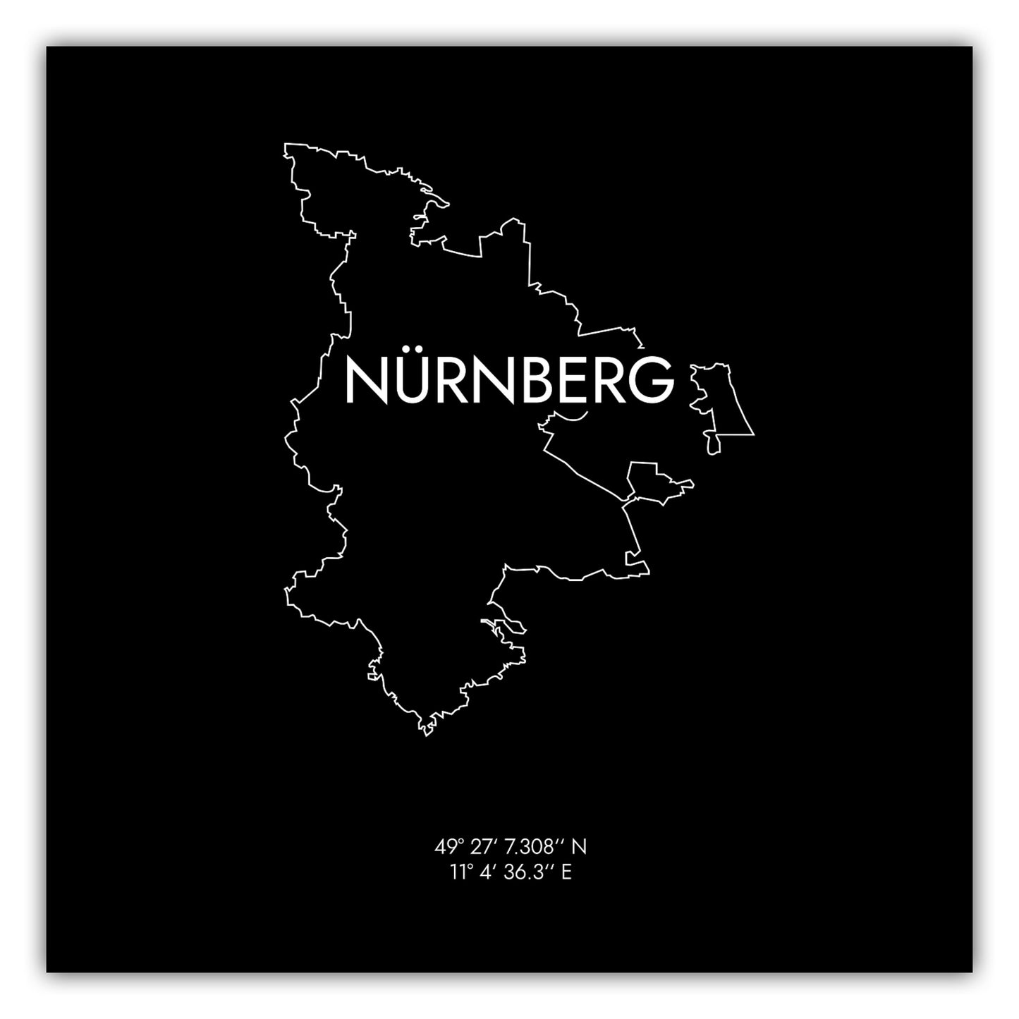 Poster Nürnberg Koordinaten #8