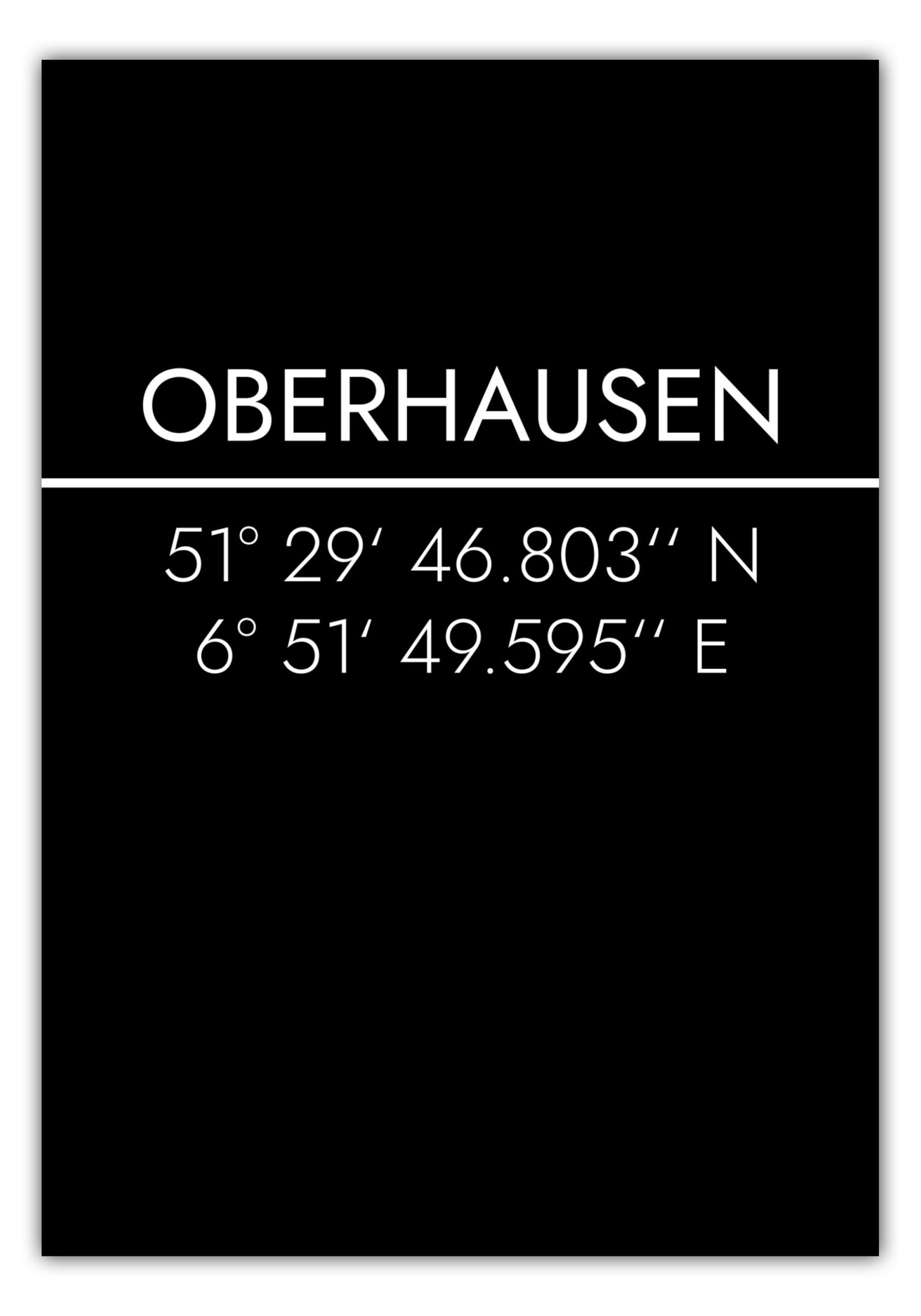 Poster Oberhausen Koordinaten #2