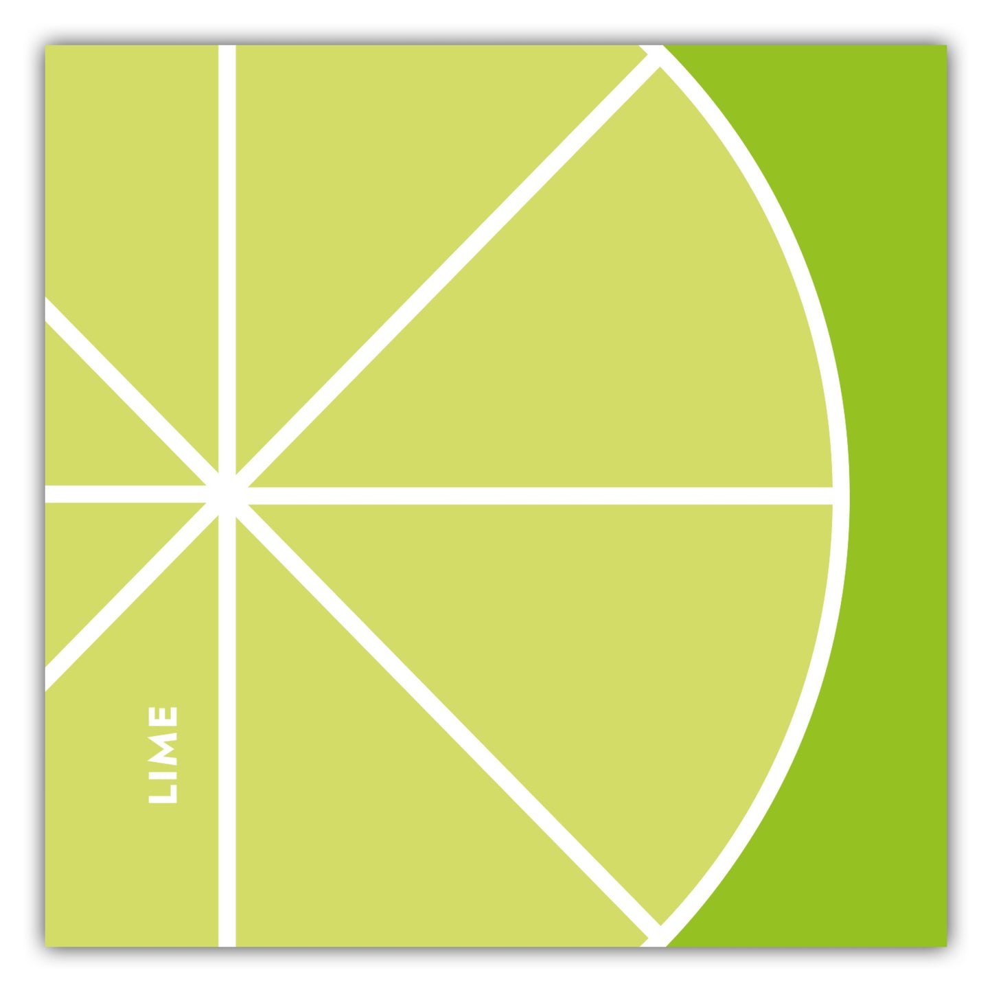 Poster Obst & Gemüse - Lime