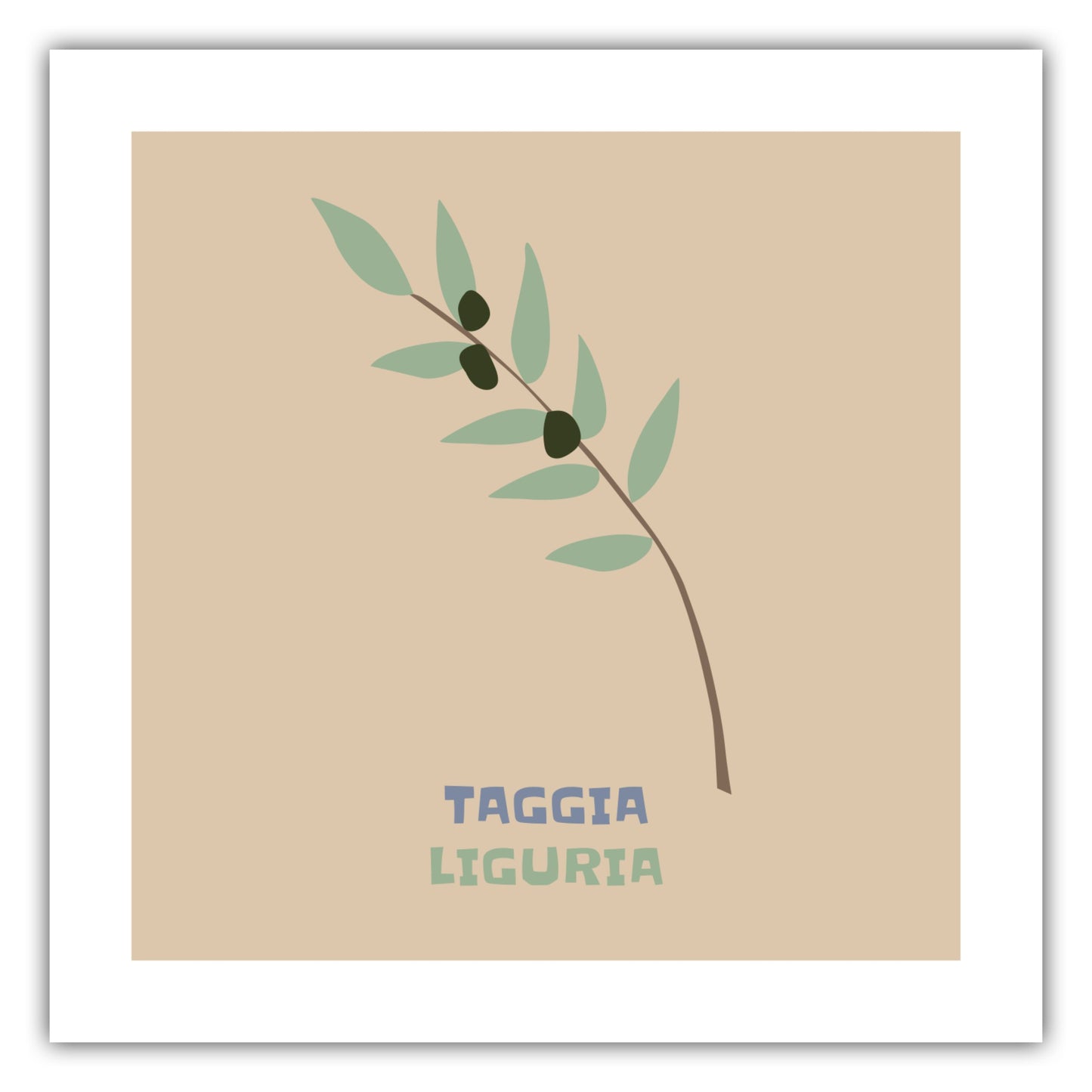 Poster Oliven - Taggia Liguria - La Dolce Vita Collection