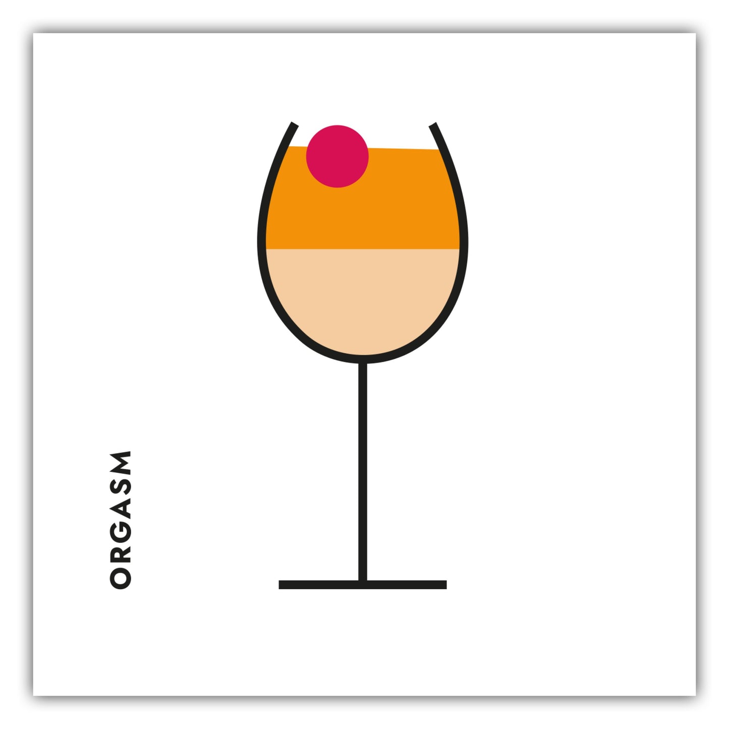 Poster Orgasm im Glas (Bauhaus-Style)