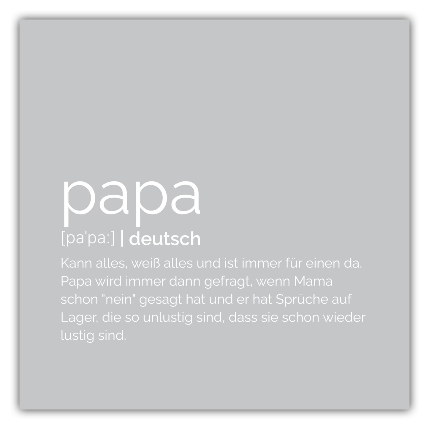 Poster Papa - Definition