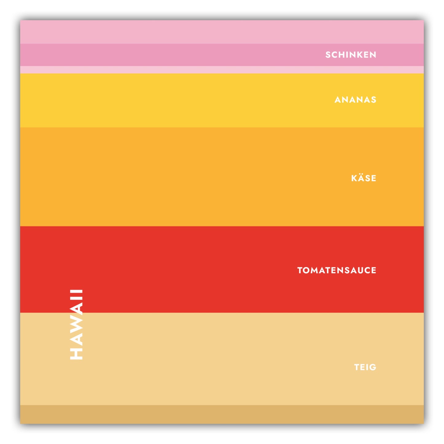 Poster Pizza - Hawaii