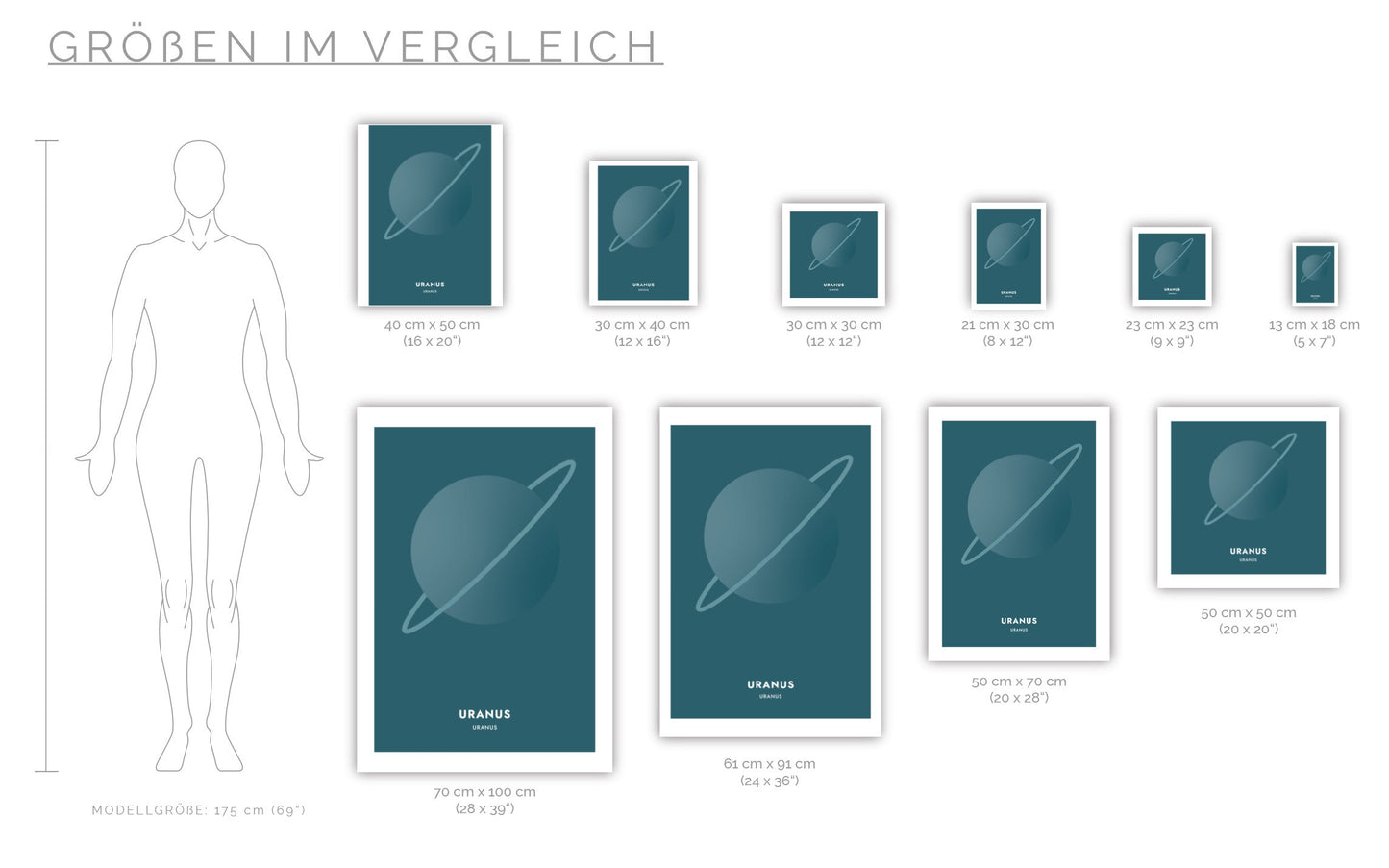 Poster Planeten - Uranus - Uranus