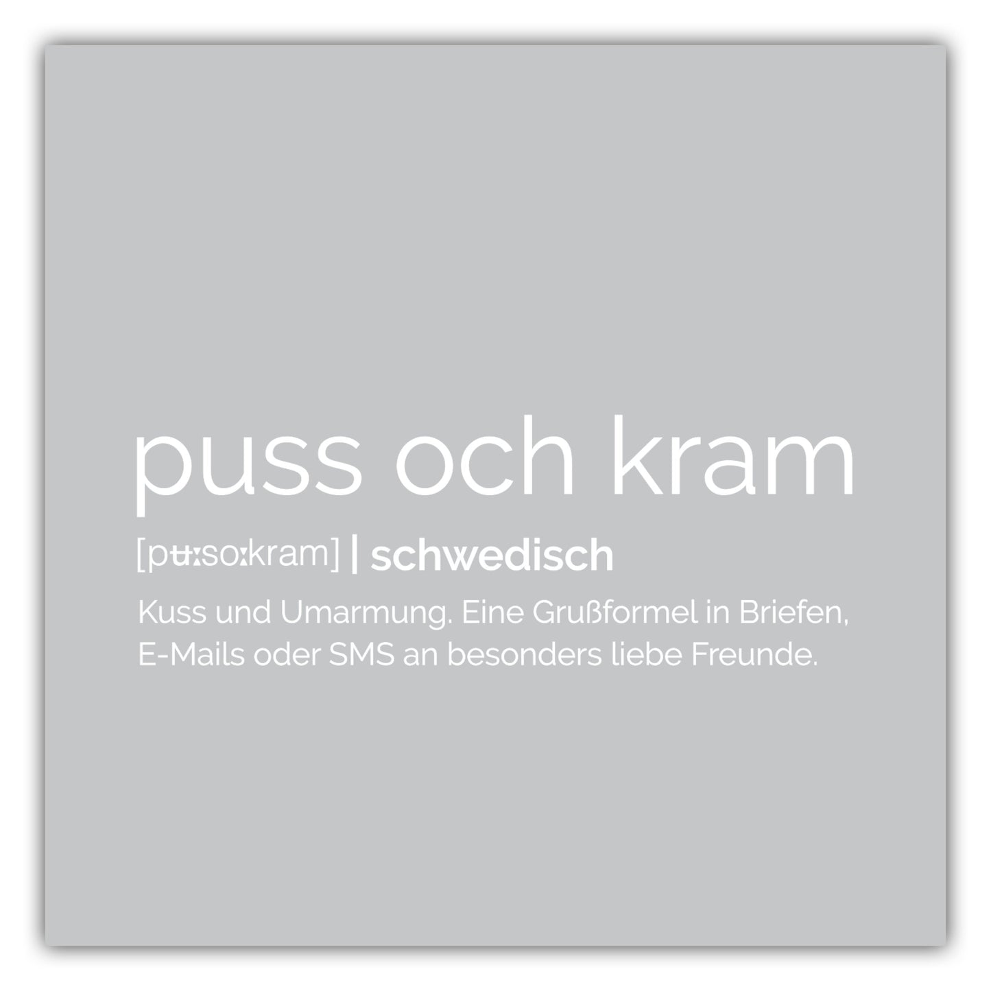 Poster Puss och Kram