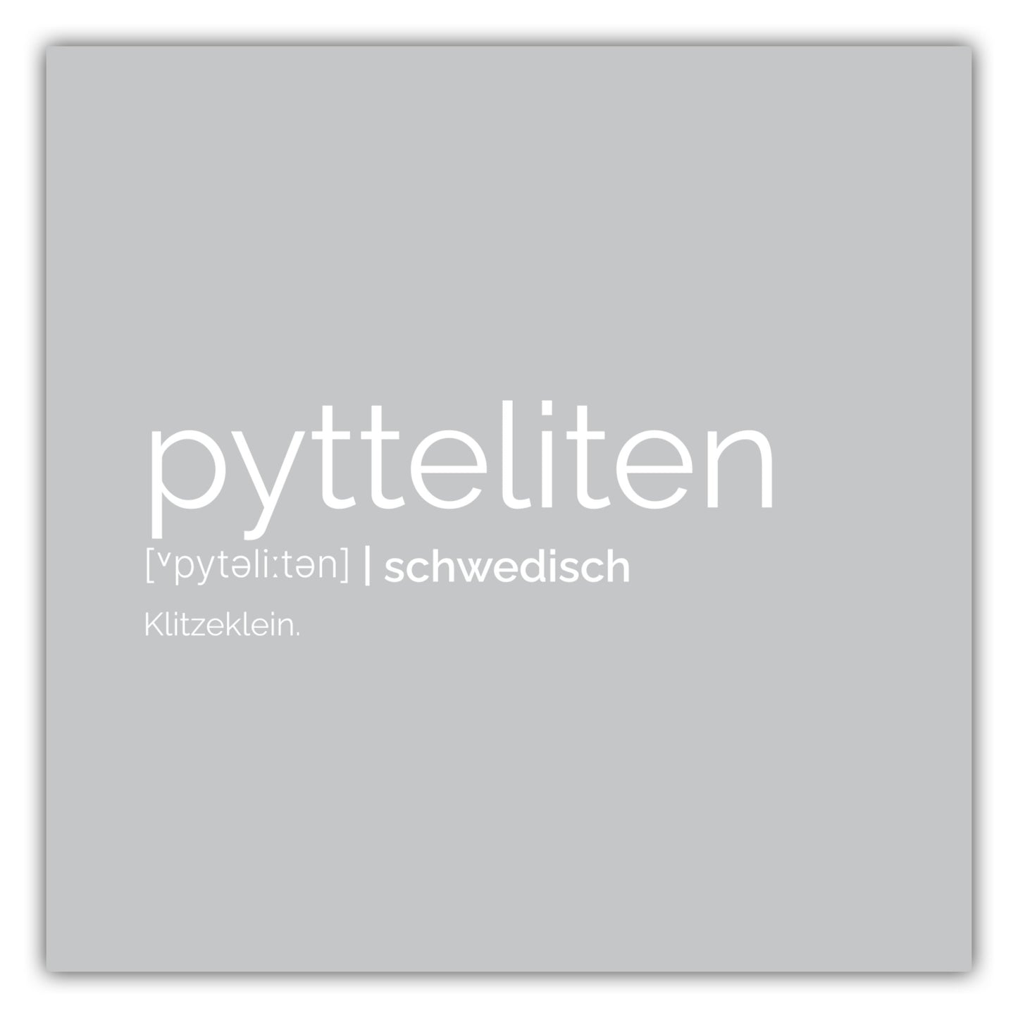 Poster Pytteliten (Schwedisch: Klitzeklein)