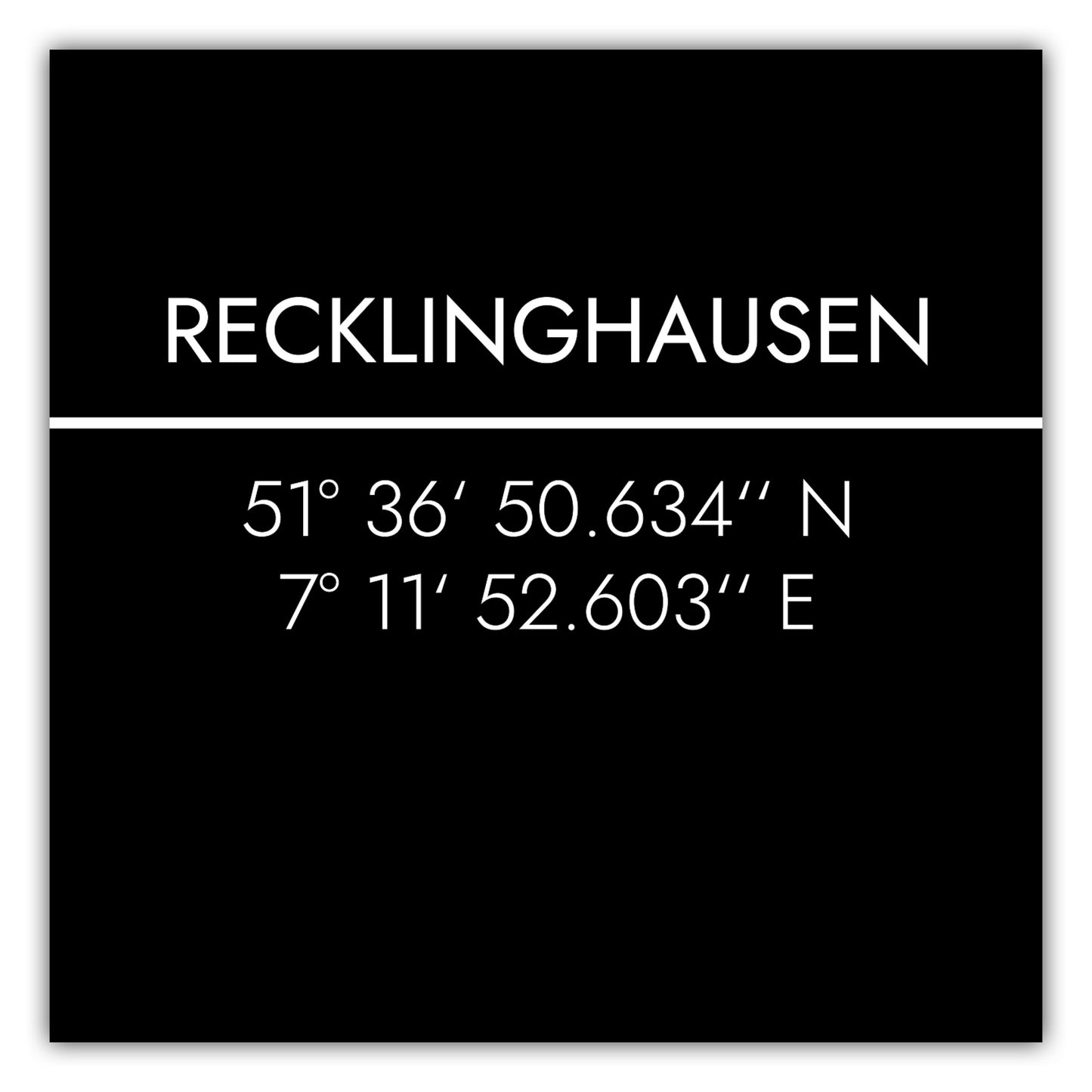 Poster Recklinghausen Koordinaten #2