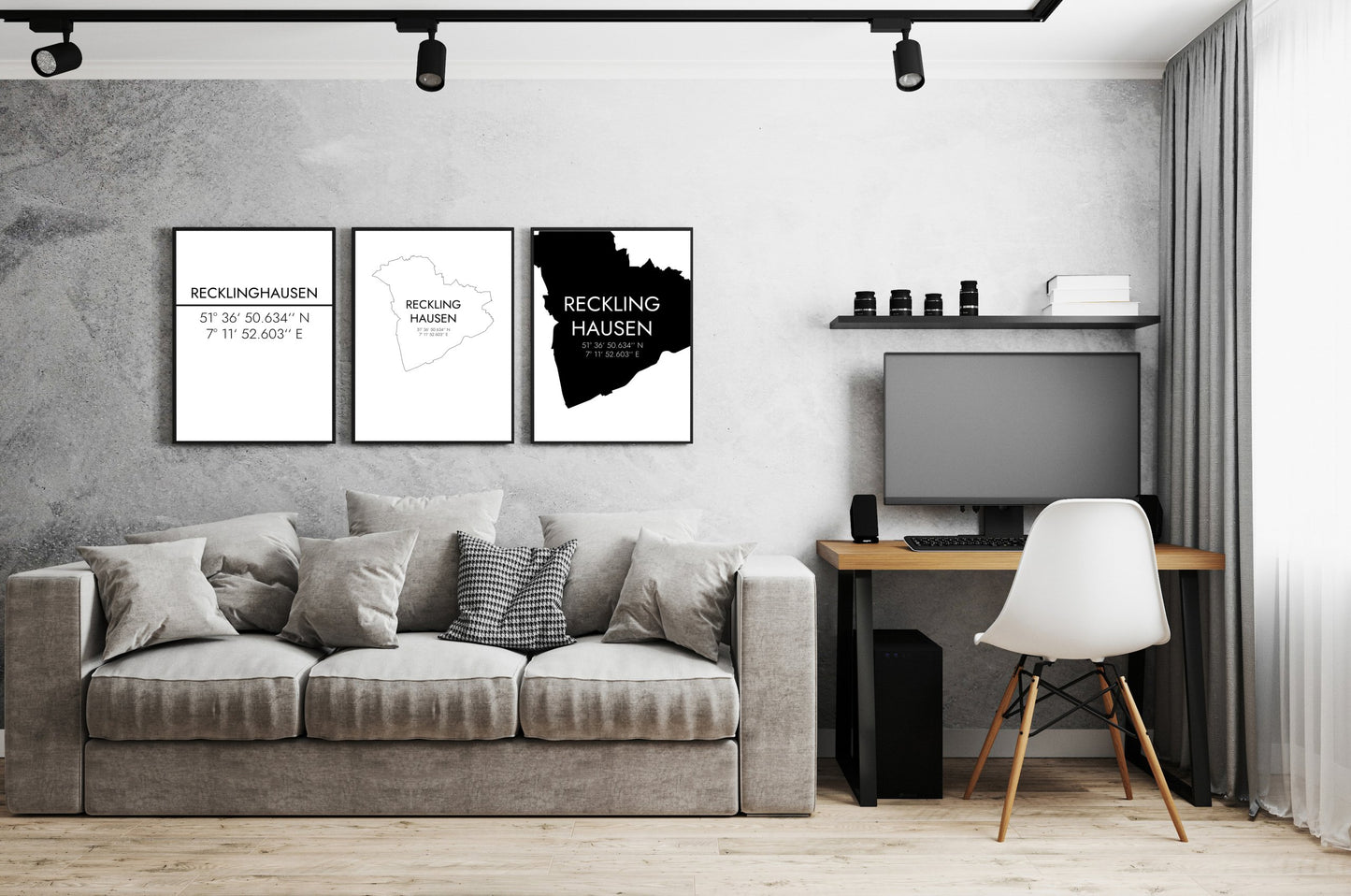 Poster Recklinghausen Koordinaten #2