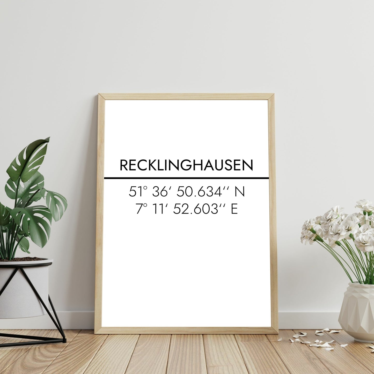 Poster Recklinghausen Koordinaten #2