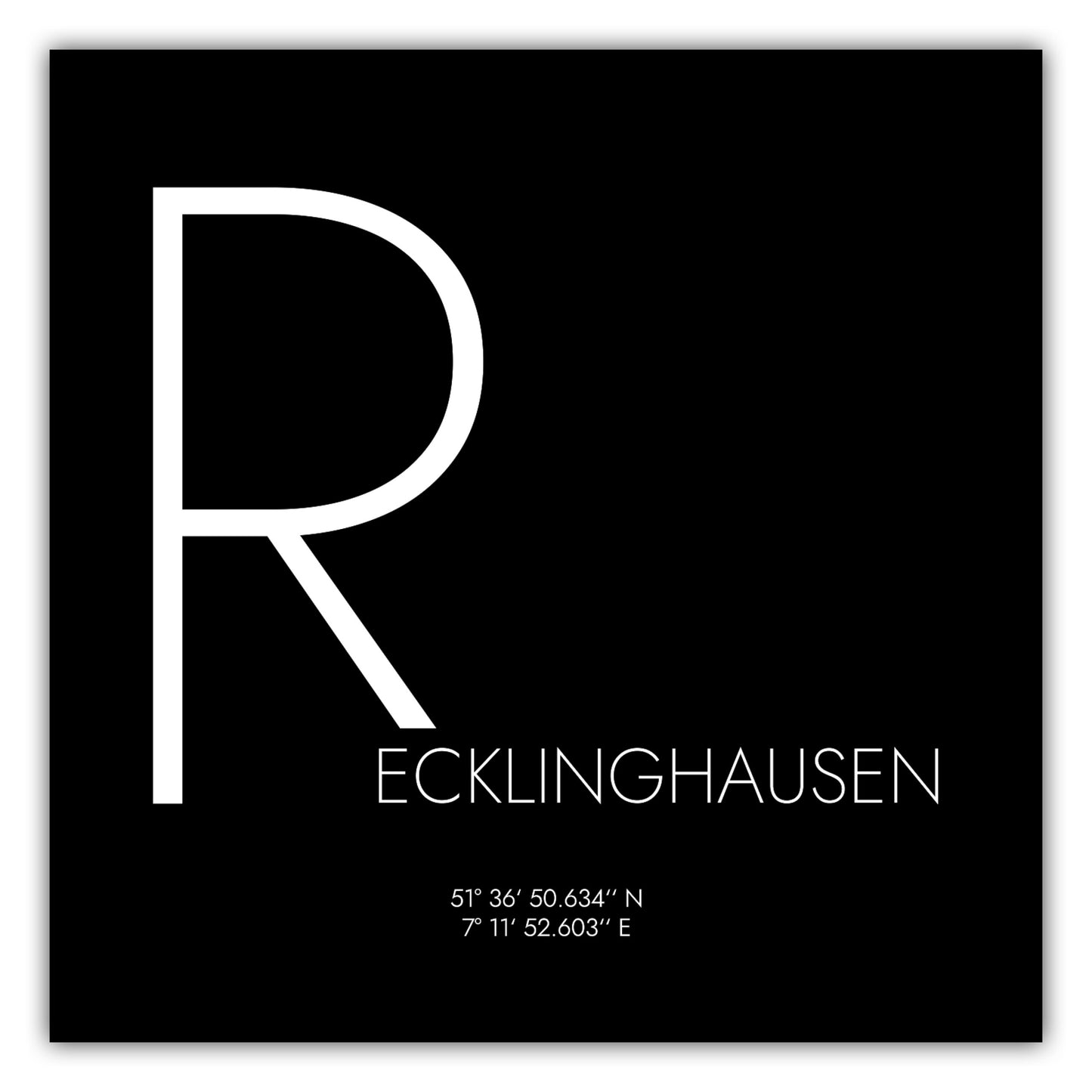 Poster Recklinghausen Koordinaten #4