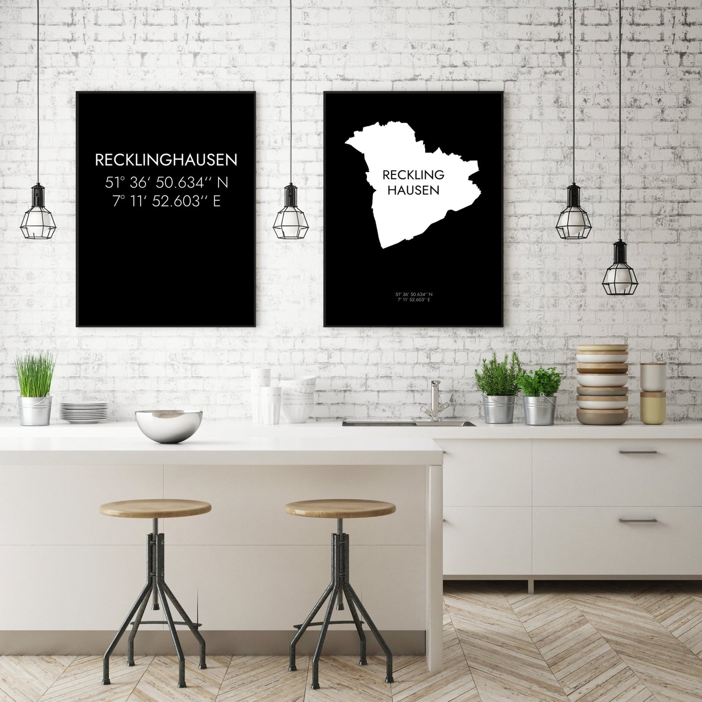 Poster Recklinghausen Koordinaten #6