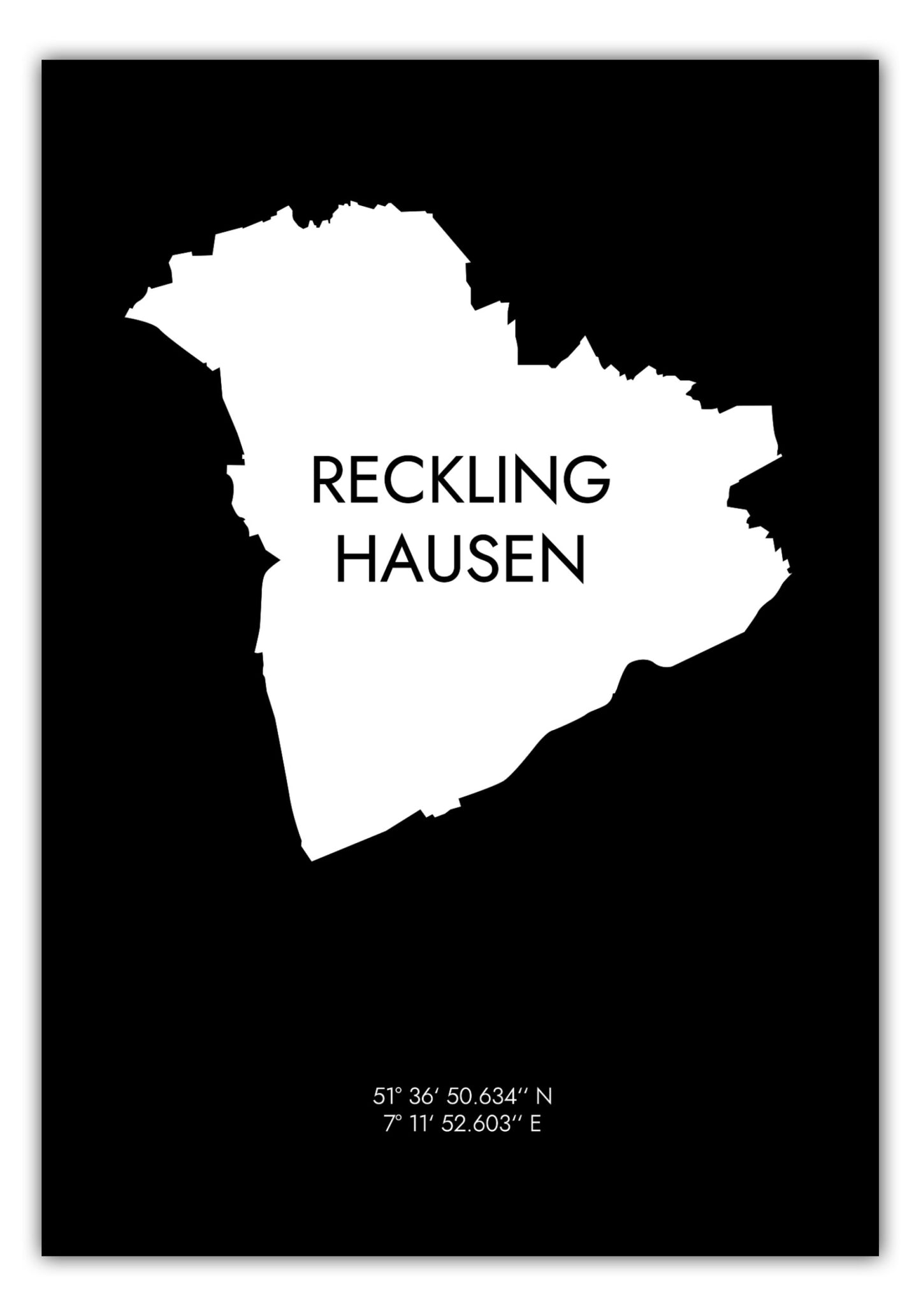 Poster Recklinghausen Koordinaten #6