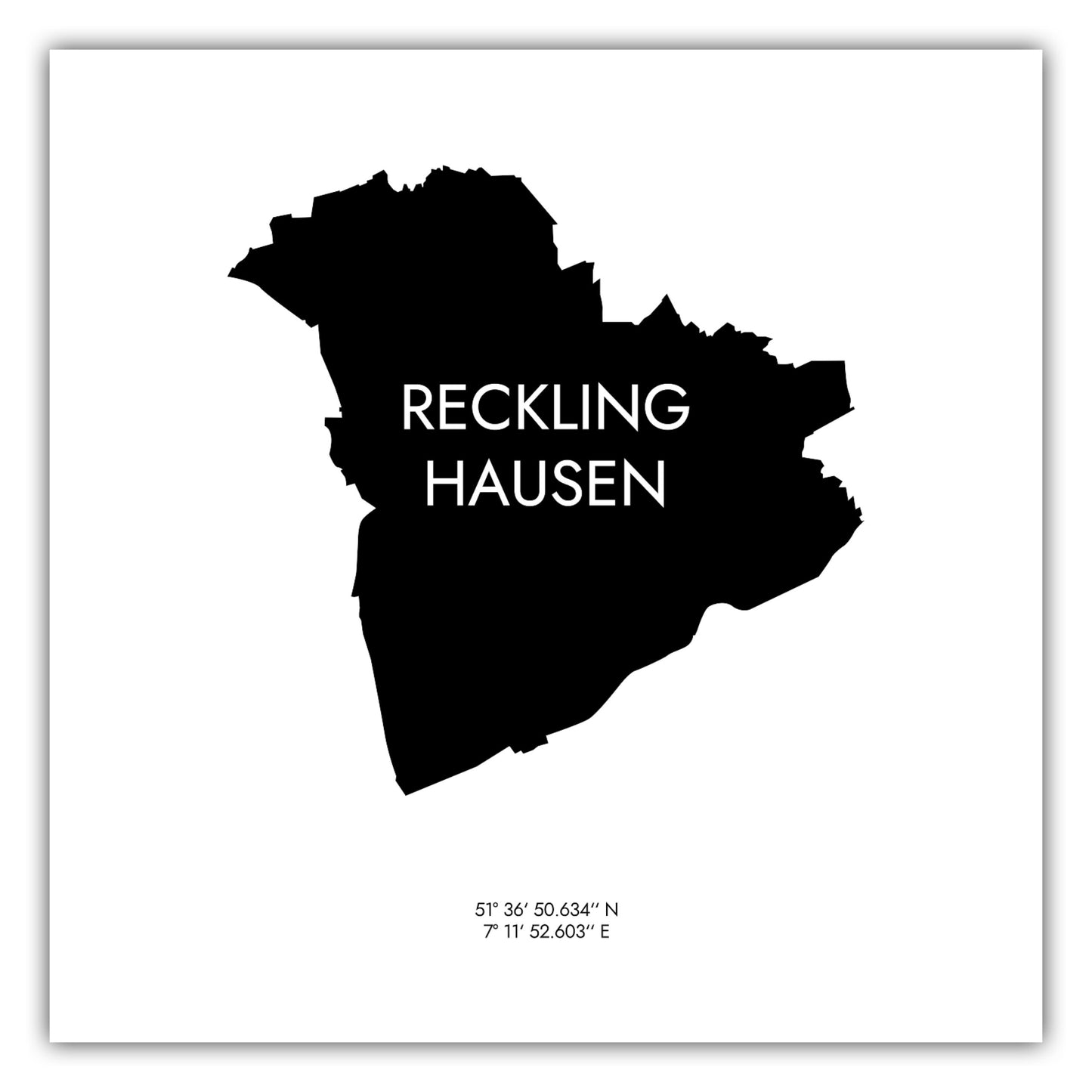 Poster Recklinghausen Koordinaten #6