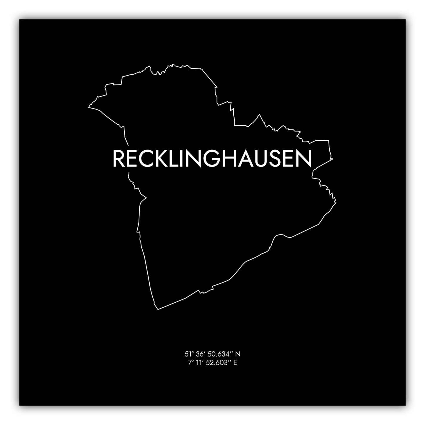 Poster Recklinghausen Koordinaten #8