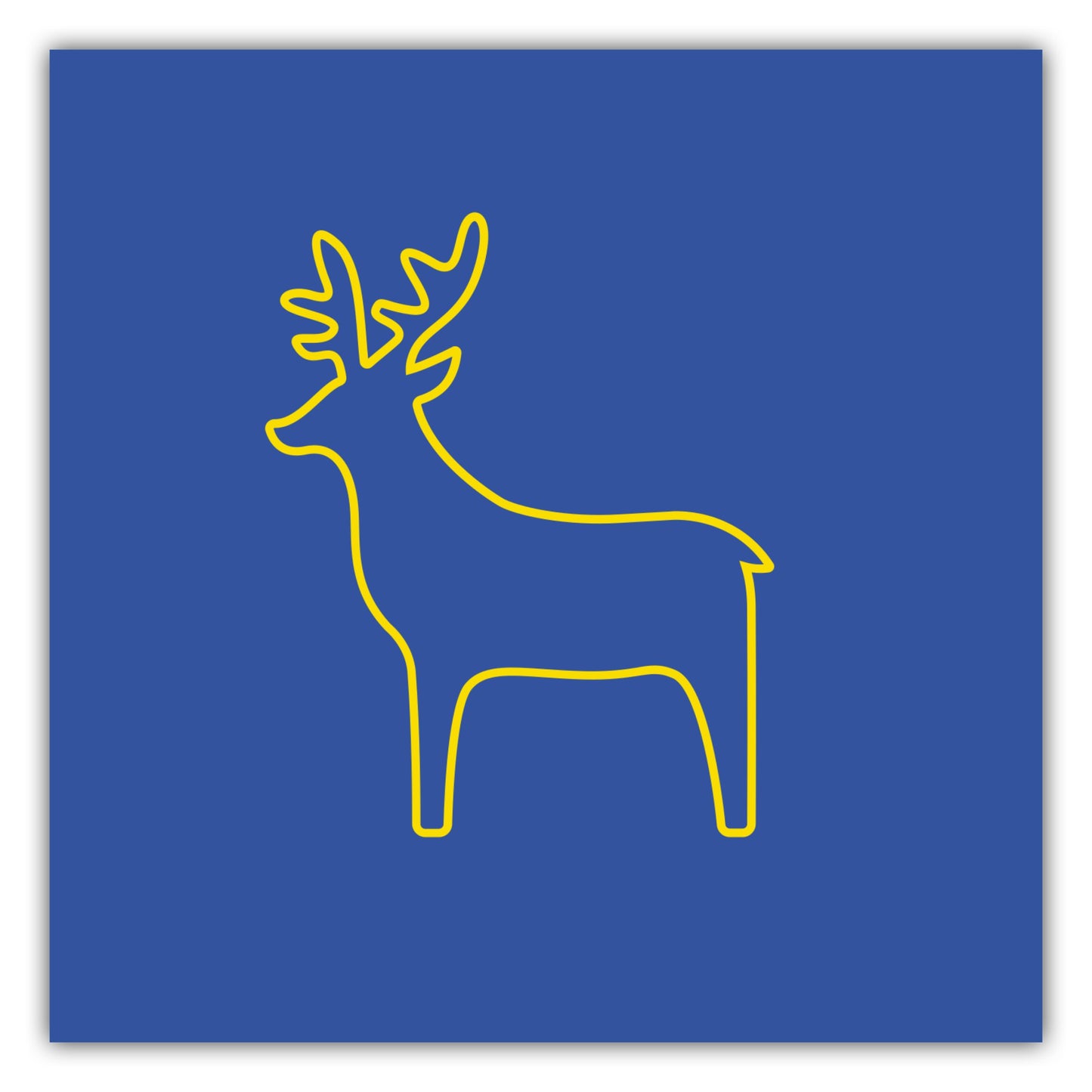 Poster Rentier Outline mittel