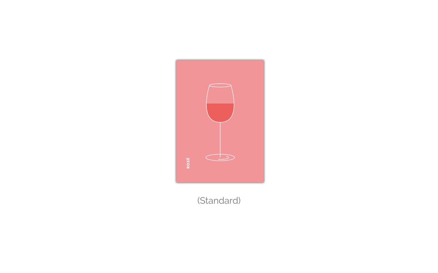 Poster Rosé im Glas