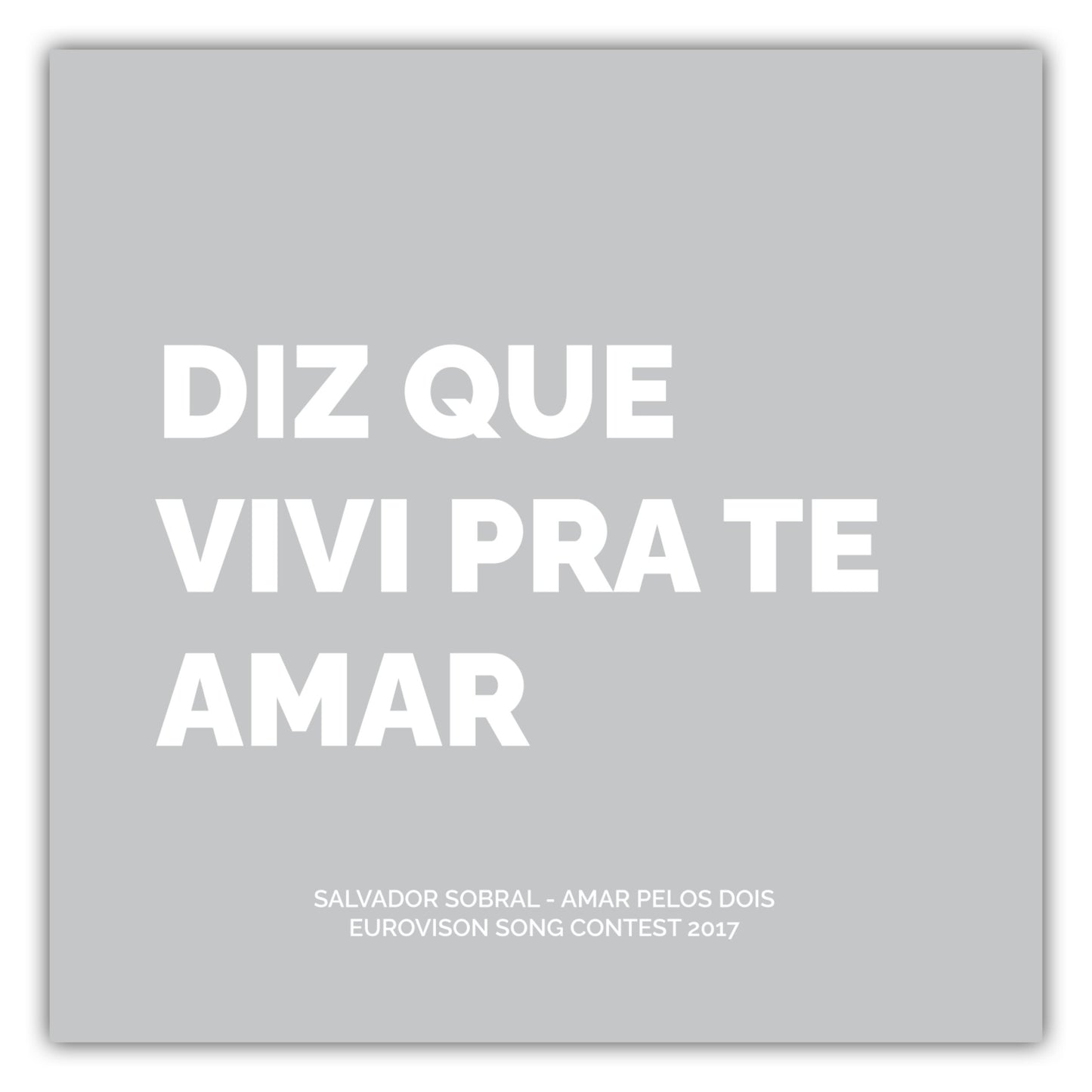 Poster Salvador Sobral - Amar Pelos Dois (2017)