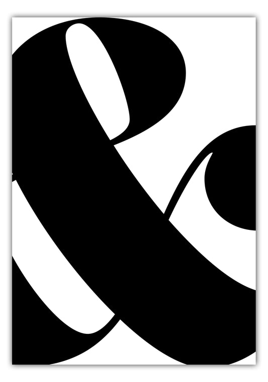 Poster Satzzeichen & - Serif