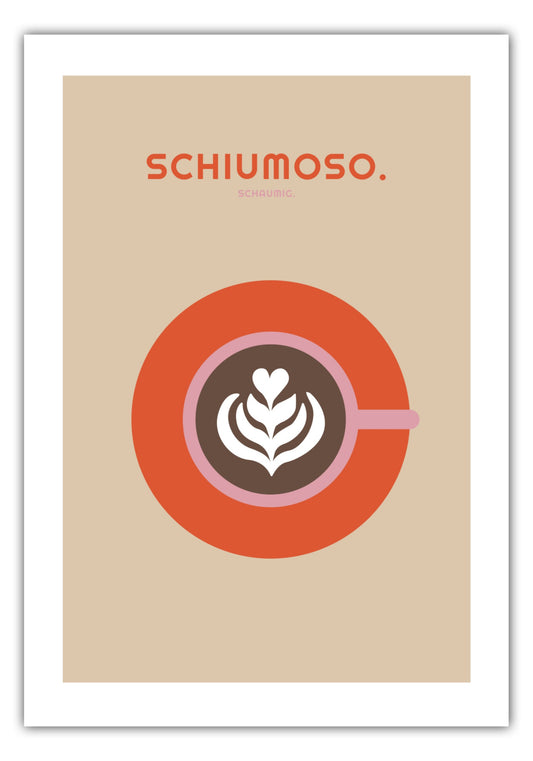 Poster Schiumoso - Latte Art - La Dolce Vita Collection