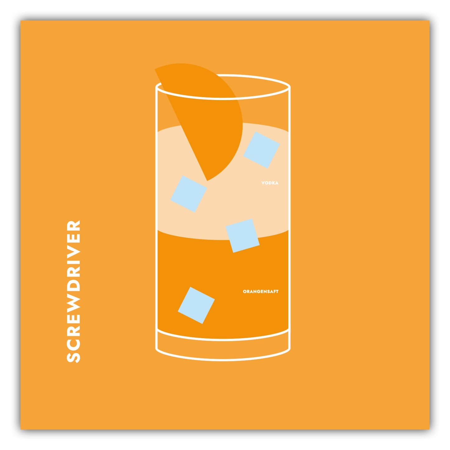 Poster Screwdriver im Glas
