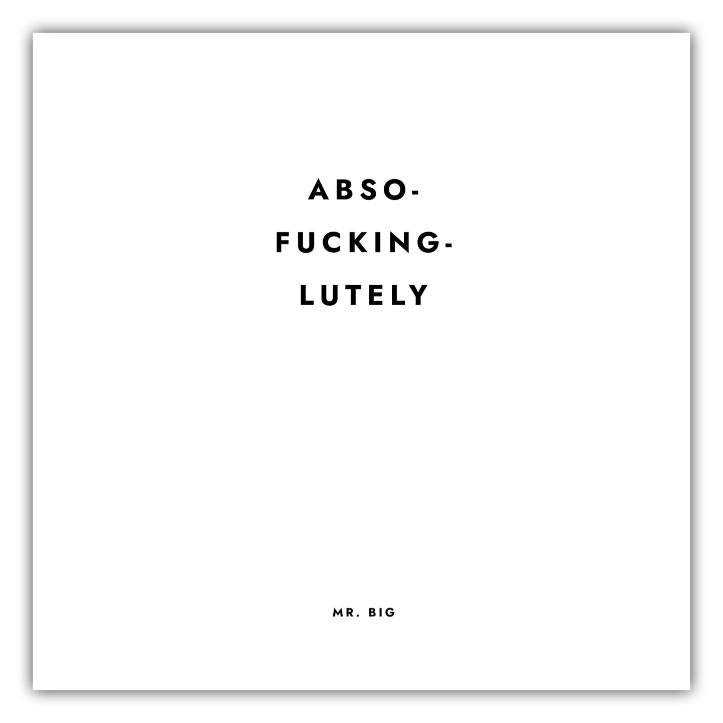 Poster Sex And The City - Abso-f*cking-lutely