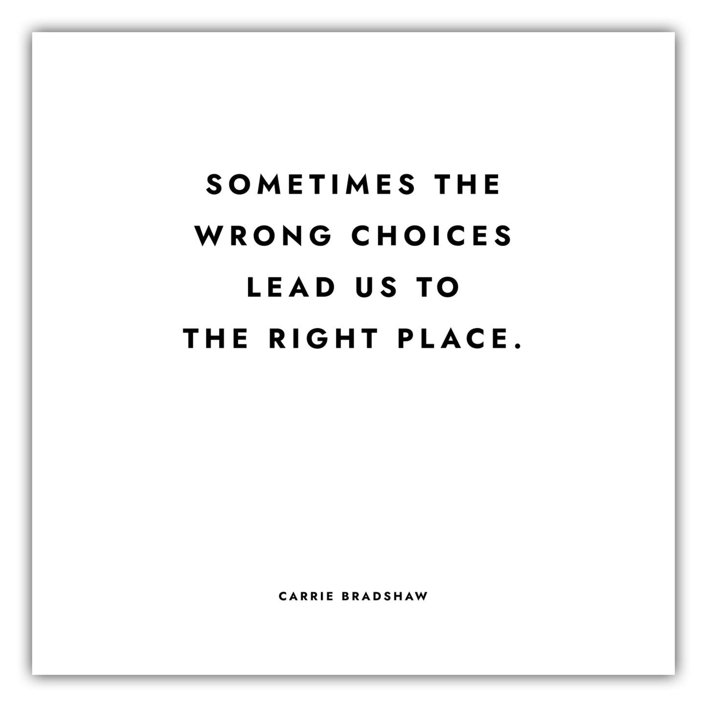 Poster Sex And The City - Wrong Choices Right Place