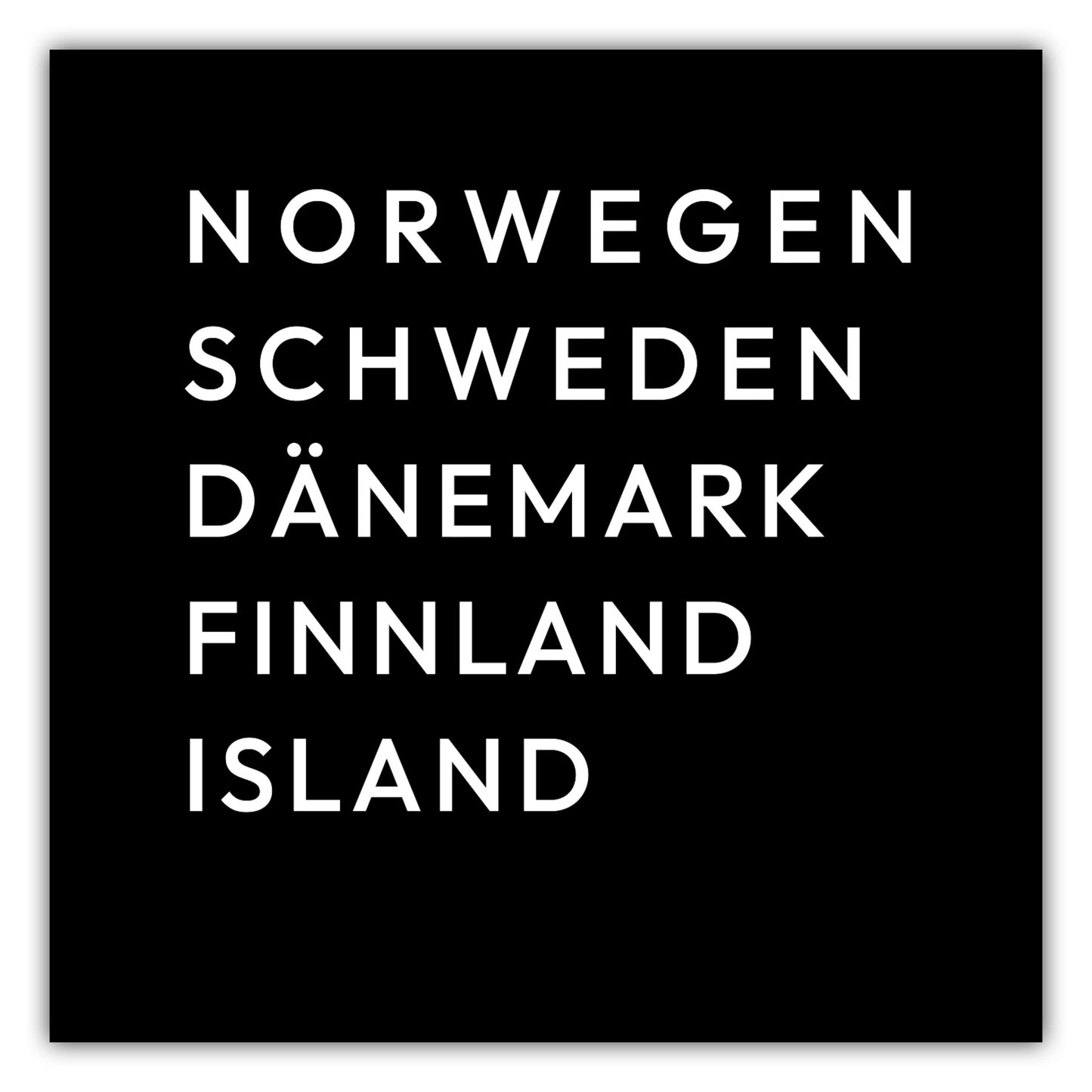 Poster Skandinavische Länder