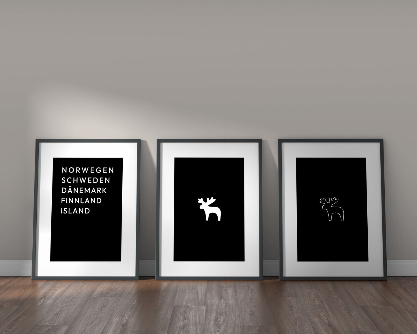 Poster Skandinavische Länder