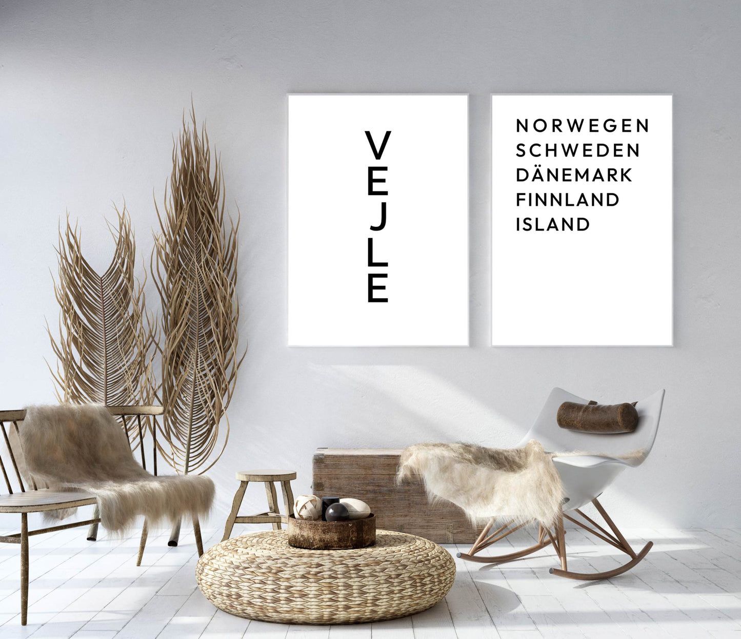 Poster Skandinavische Länder