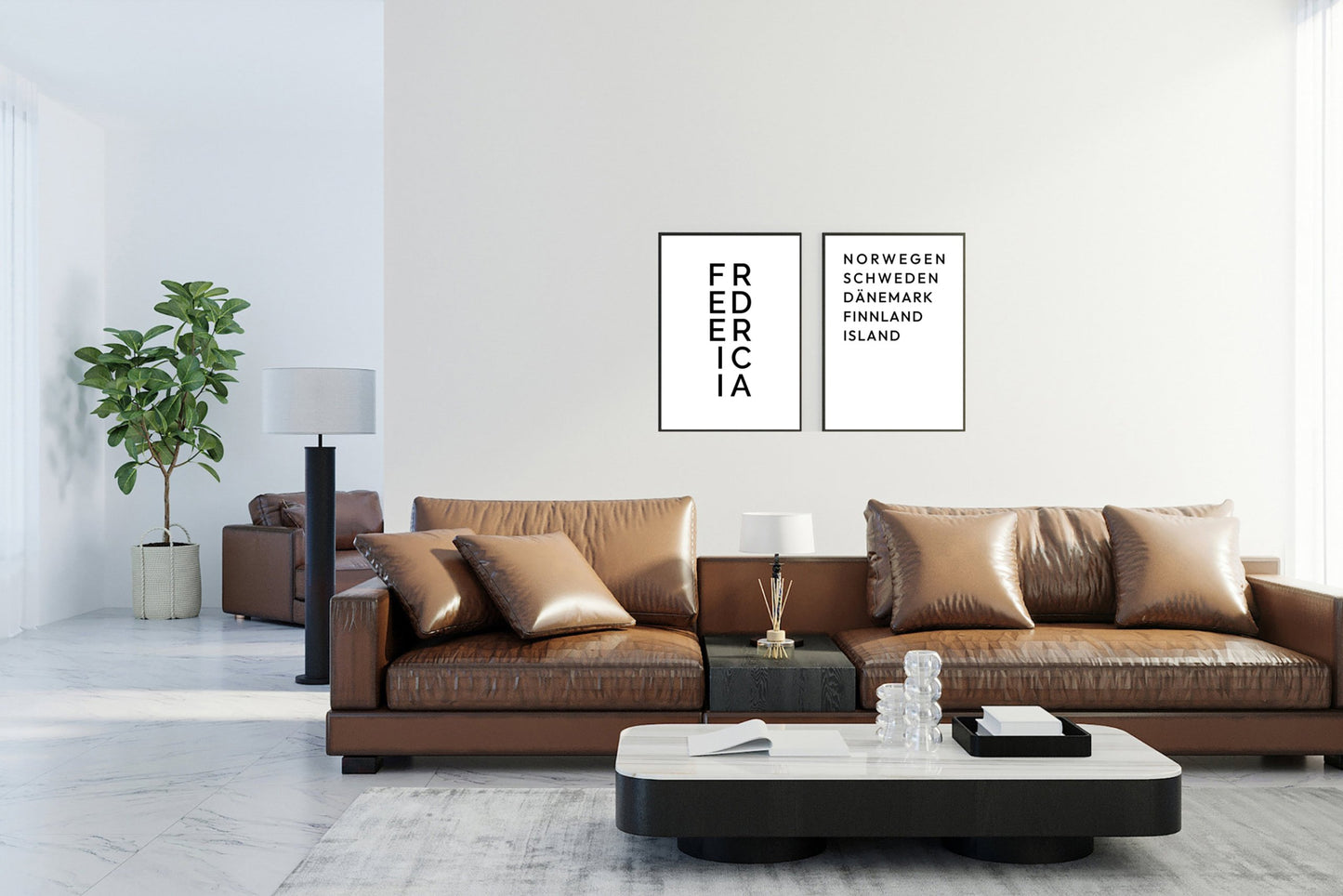 Poster Skandinavische Länder