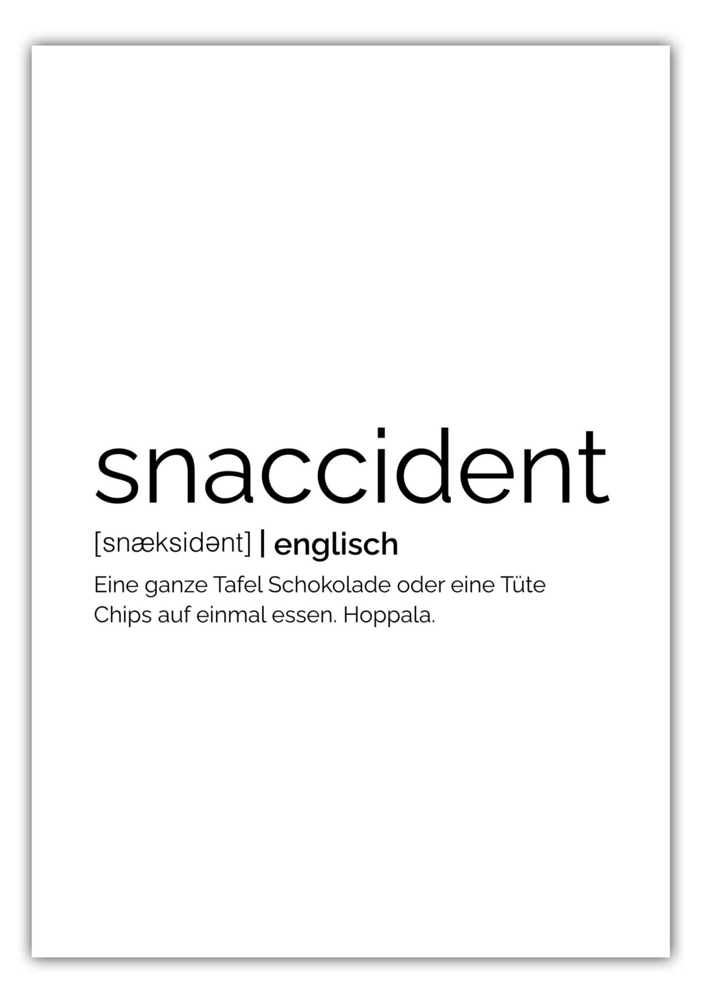 Poster Snaccident