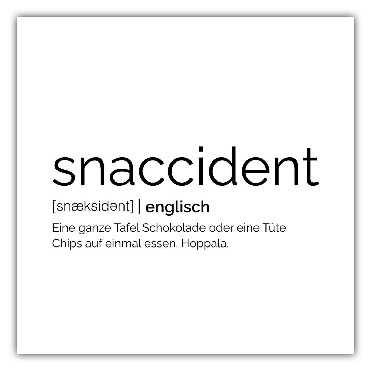 Poster Snaccident