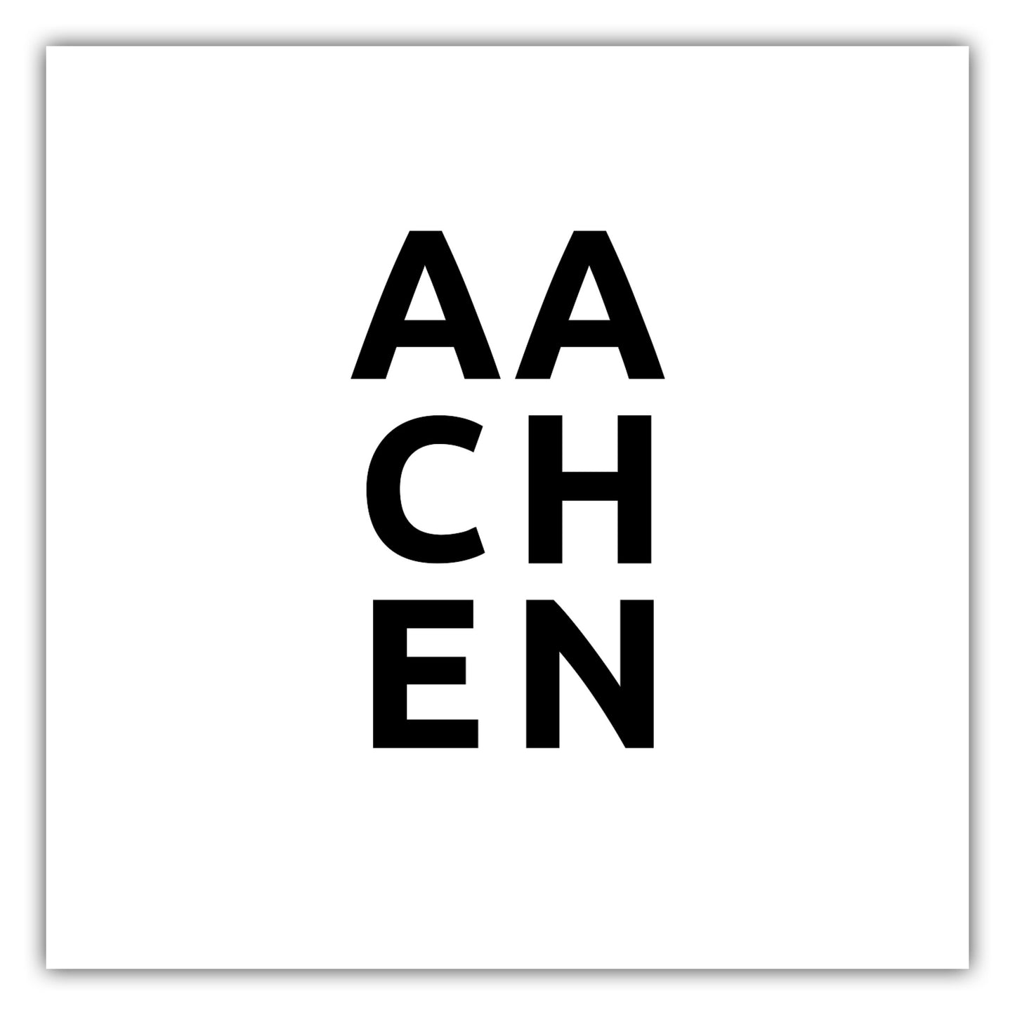 Poster Stadt AACHEN