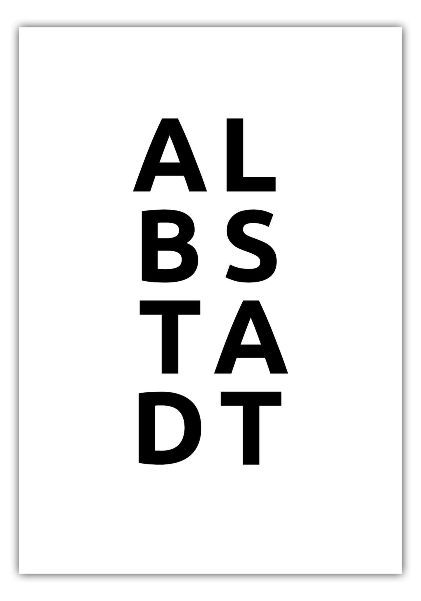 Poster Stadt ALBSTADT