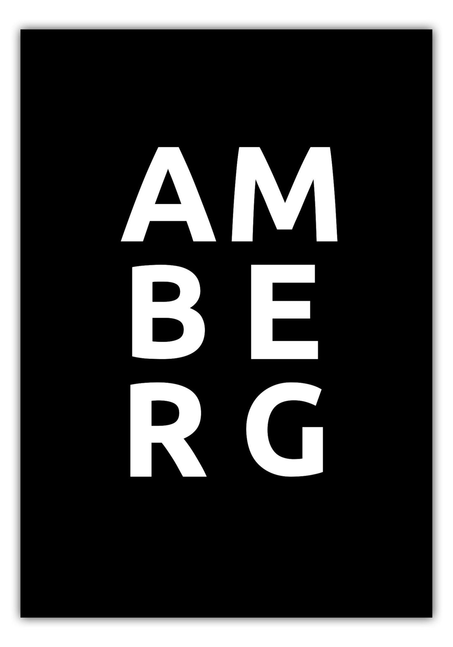 Poster Stadt AMBERG