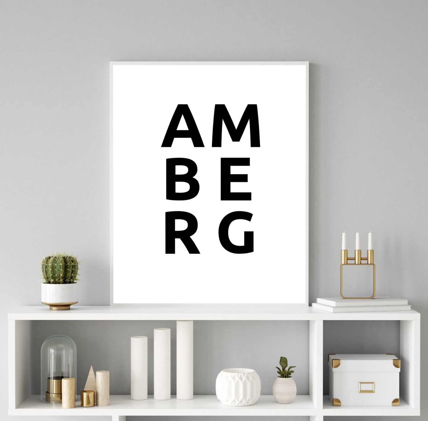 Poster Stadt AMBERG