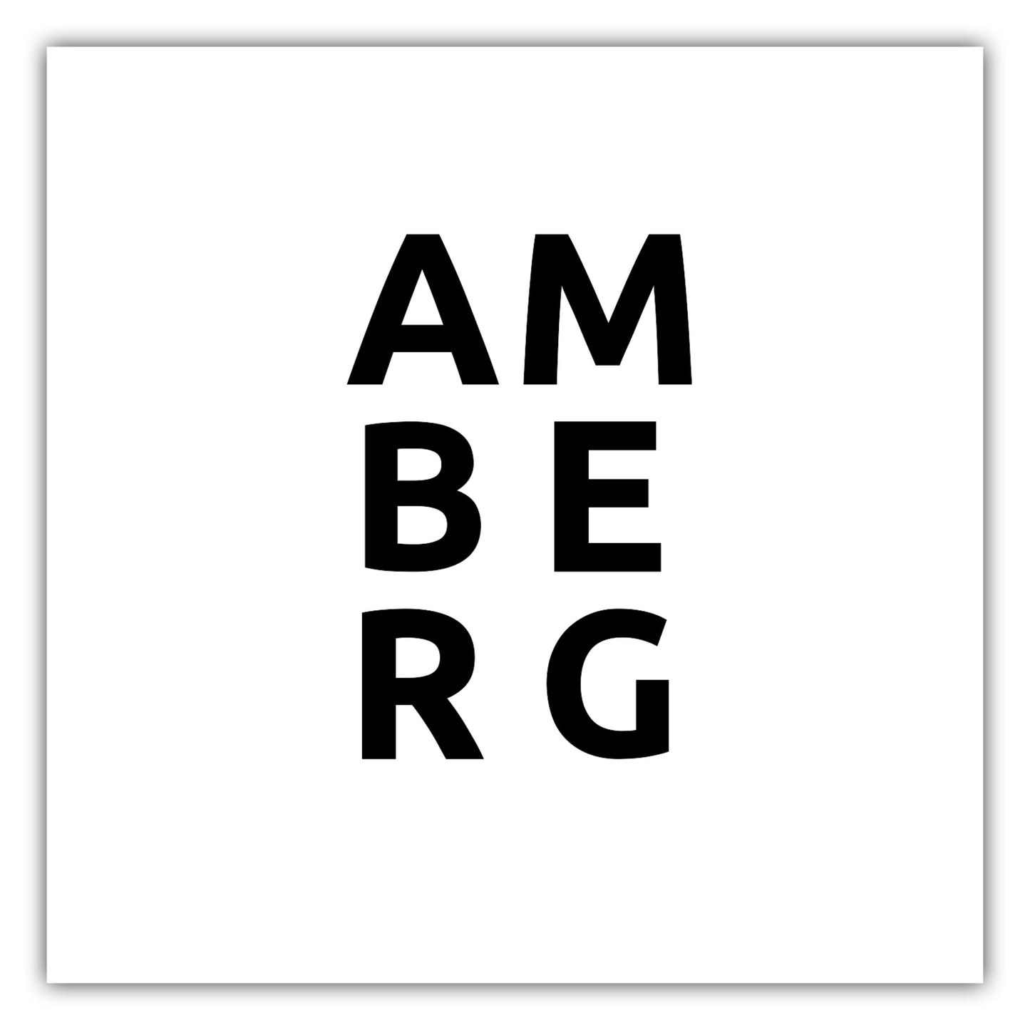 Poster Stadt AMBERG